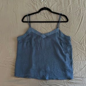 Blue v-neck camisole